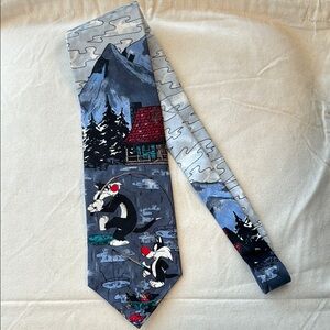 Loony Tunes Sylvester the cat neck tie